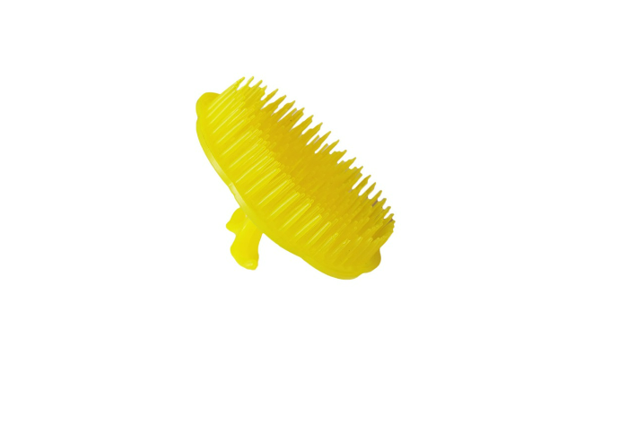 Plastic Round Hair Brush Color Red