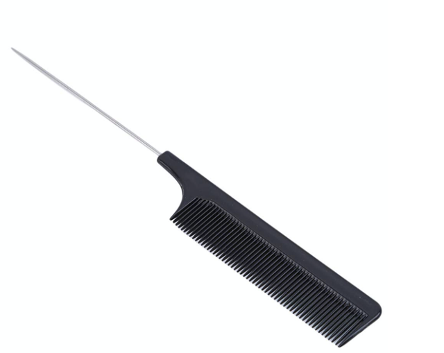 Kam/Comb Rat Tail - Metal & Black